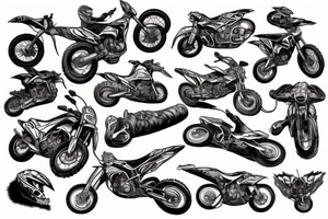 Dirtbike tattoo idea