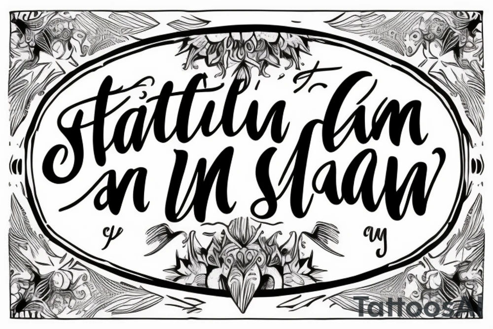 A awesome Christian fish with the phrase “Be still and know I am God” Psalms 46:10 tattoo idea