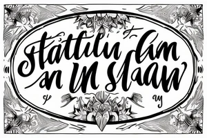 A awesome Christian fish with the phrase “Be still and know I am God” Psalms 46:10 tattoo idea
