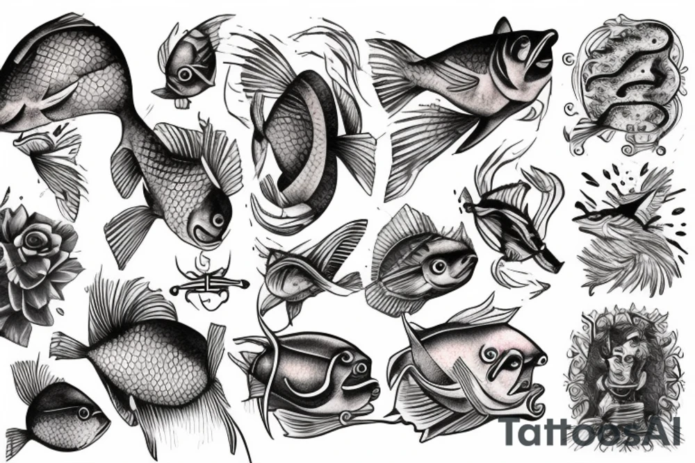 Christian fish tattoo idea