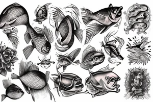 Christian fish tattoo idea