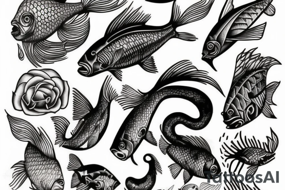 Christian fish tattoo idea