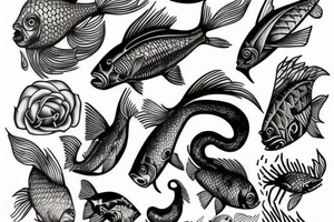 Christian fish tattoo idea