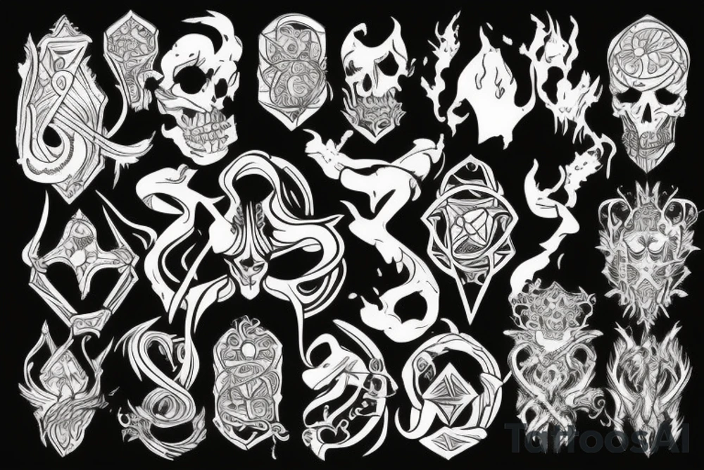 mystical, danger tattoo idea