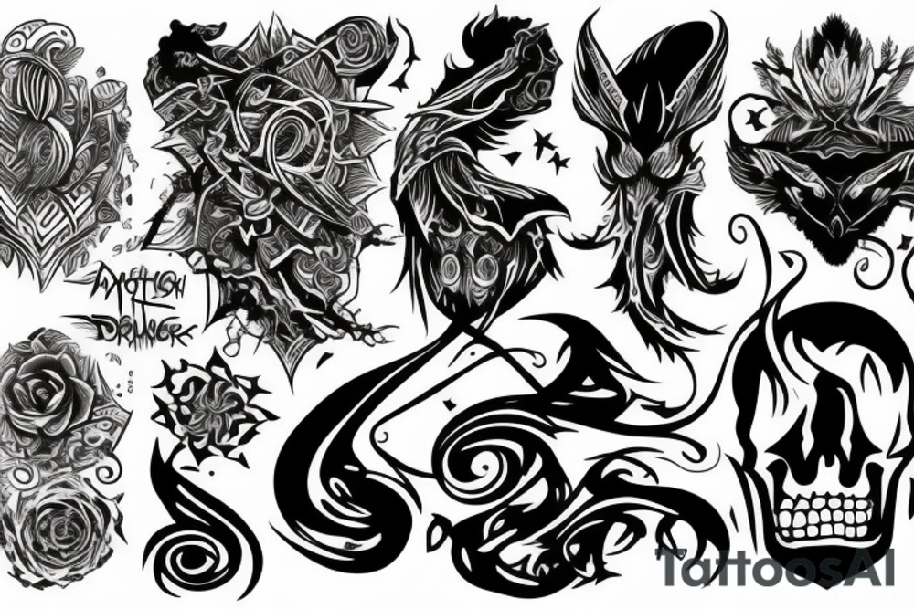 mystical, danger tattoo idea