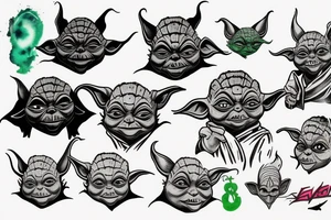 Evil Yoda tattoo idea