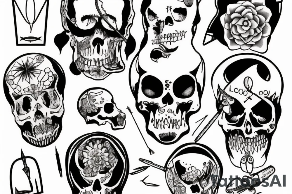 Lobotomy procedure tattoo idea