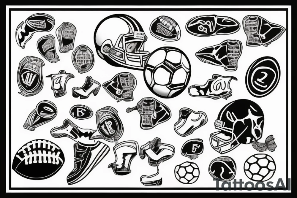 football tattoo idea