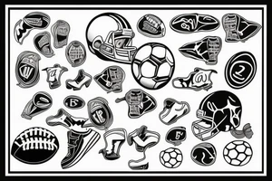 football tattoo idea