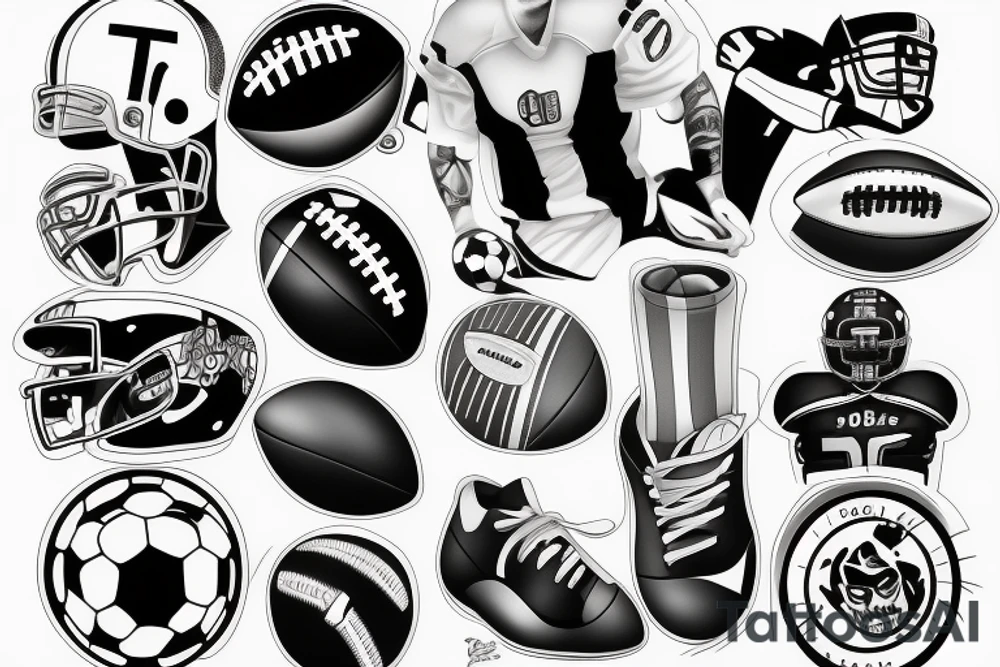 football tattoo idea
