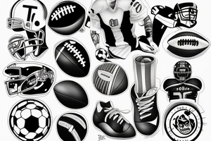 football tattoo idea