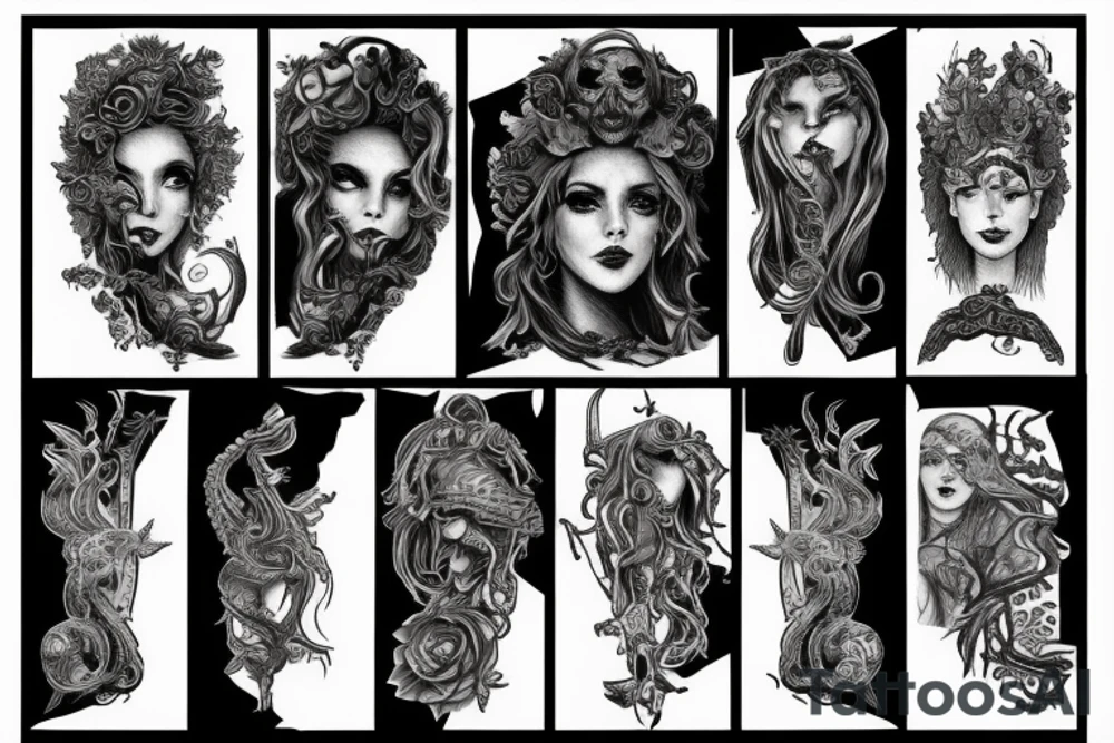 The slaying of Medusa tattoo idea