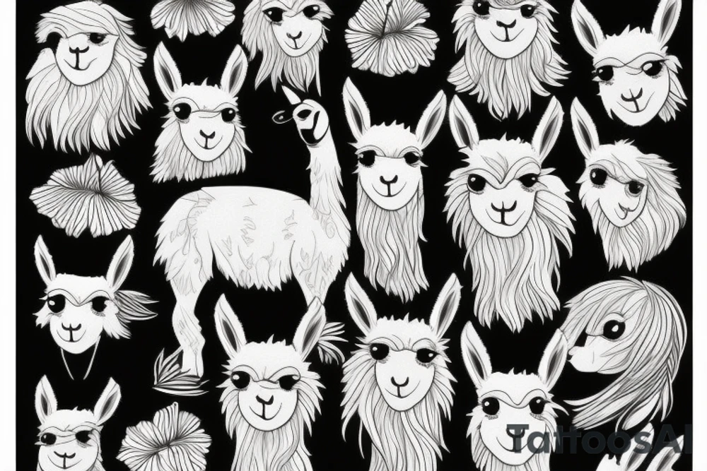 llama tattoo idea