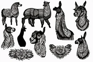 llama tattoo idea