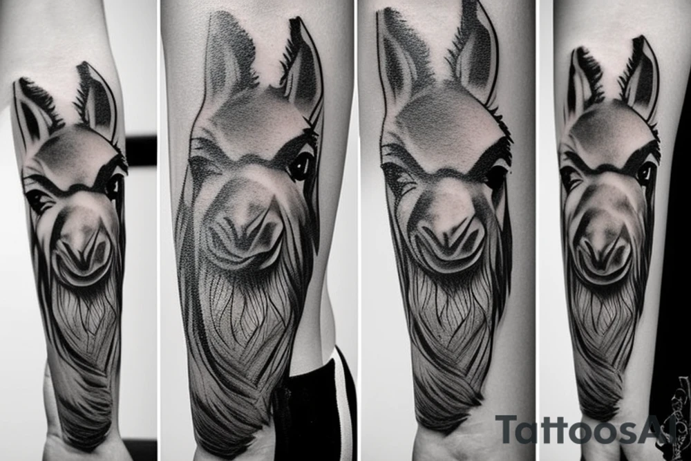 llama tattoo idea