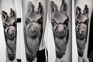 llama tattoo idea