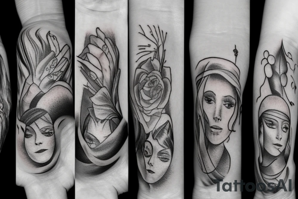 The names Falyn, Marisa and Brandon made into a wrist tattoo tattoo idea