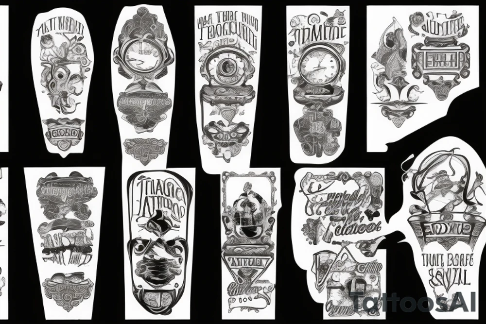 Traveling to the airport tattoo idea