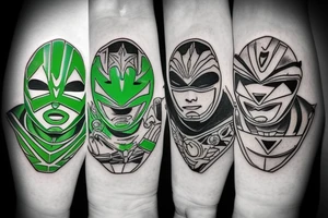 Power rangers Green ranger power coin tattoo idea