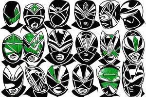 Power rangers Green ranger power coin tattoo idea