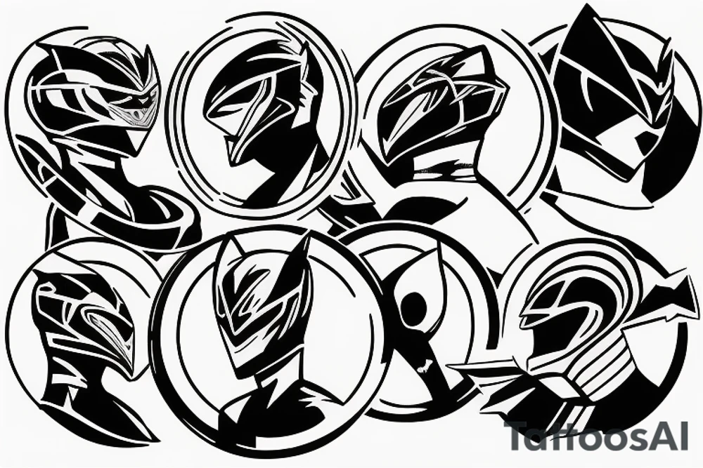 Power rangers Green ranger power coin tattoo idea