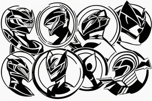 Power rangers Green ranger power coin tattoo idea