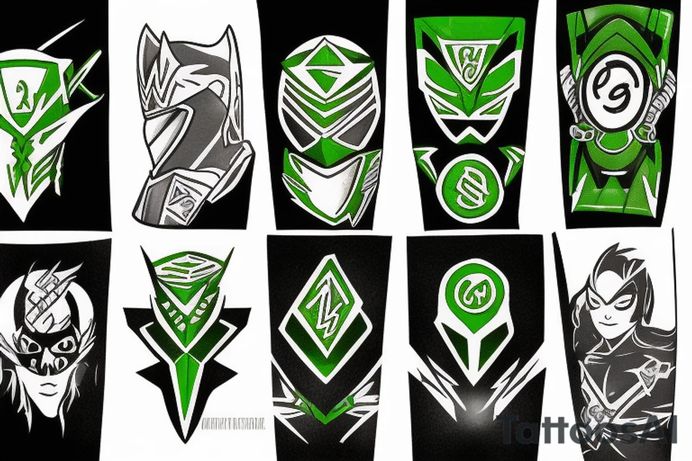 Green ranger power coin tattoo idea