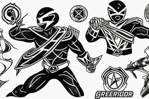 Green ranger power coin tattoo idea