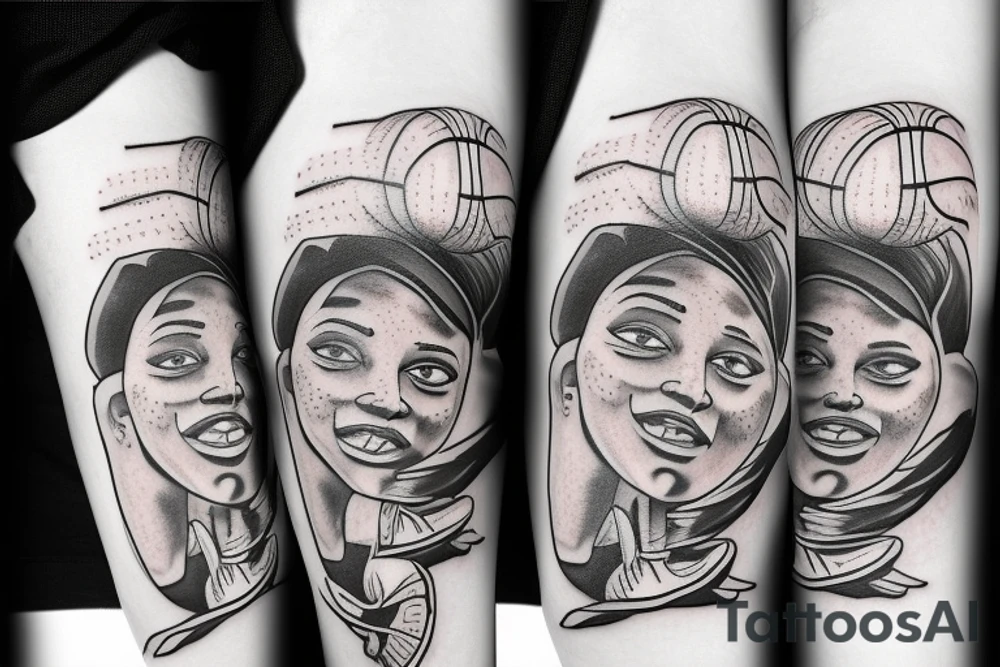 Basketball 
addict tattoo idea