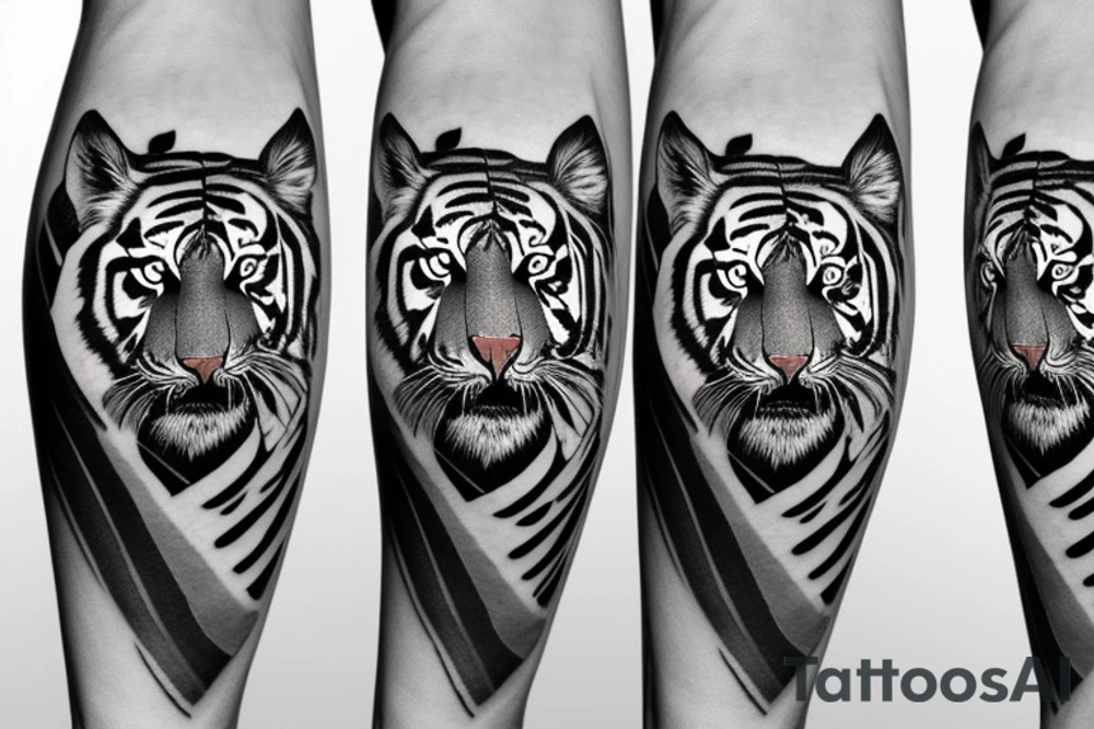 A bengal tiger on forearm tattoo idea
