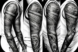 mechanical arm tattoo idea