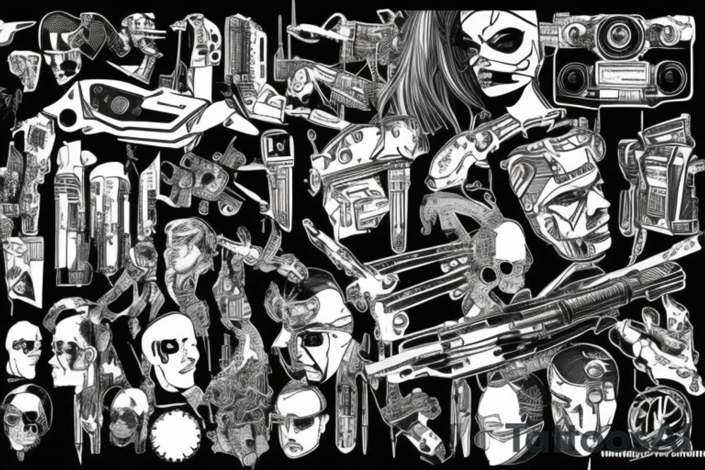 cyberpunk 
Johnny silverhand tattoo idea