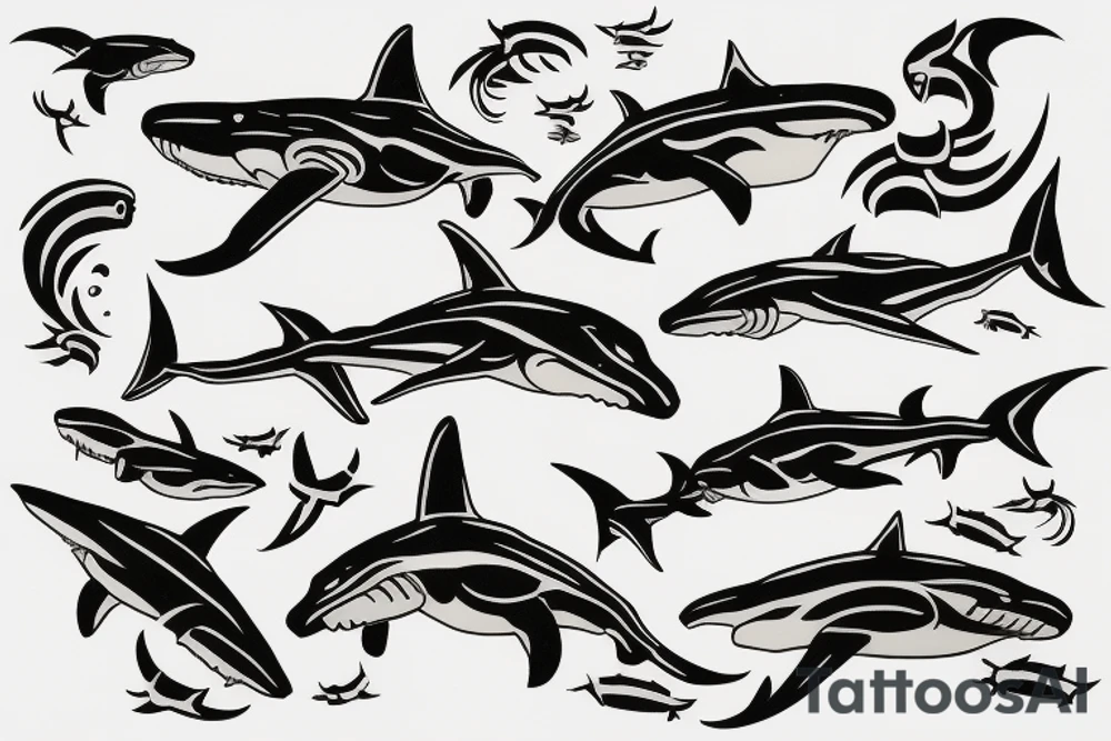 hammerhead shark tattoo idea