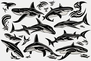 hammerhead shark tattoo idea