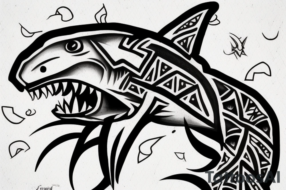 hammerhead shark tattoo idea
