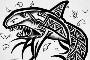 hammerhead shark tattoo idea