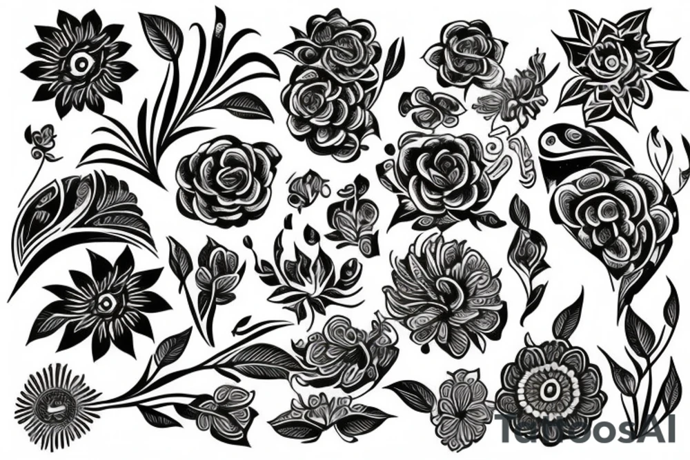 flower tattoo idea