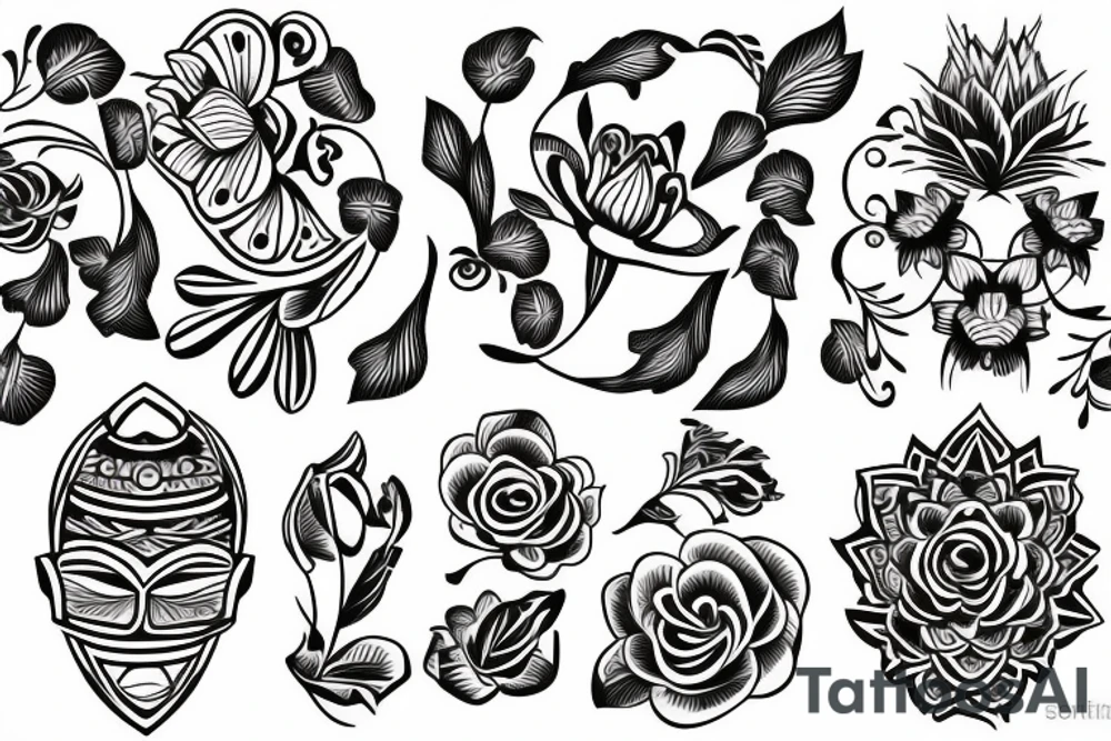 flower tattoo idea