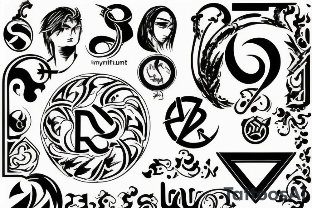 Durandeu logo, durandeu project logo, infinitum symbol tattoo idea