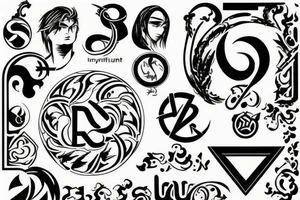 Durandeu logo, durandeu project logo, infinitum symbol tattoo idea