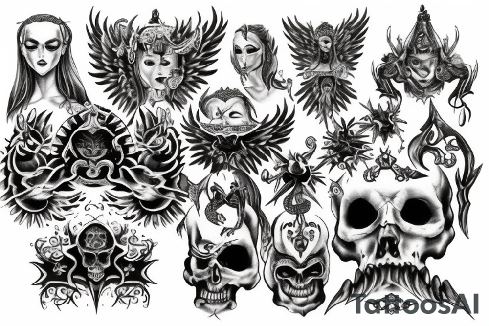 ordo ab chao and lux in tinebris with 333 angels tattoo idea