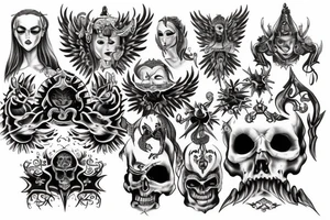 ordo ab chao and lux in tinebris with 333 angels tattoo idea