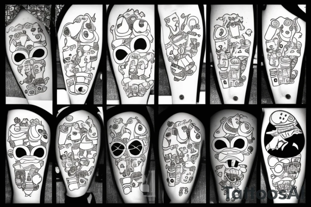 gingerbread man tattoo idea