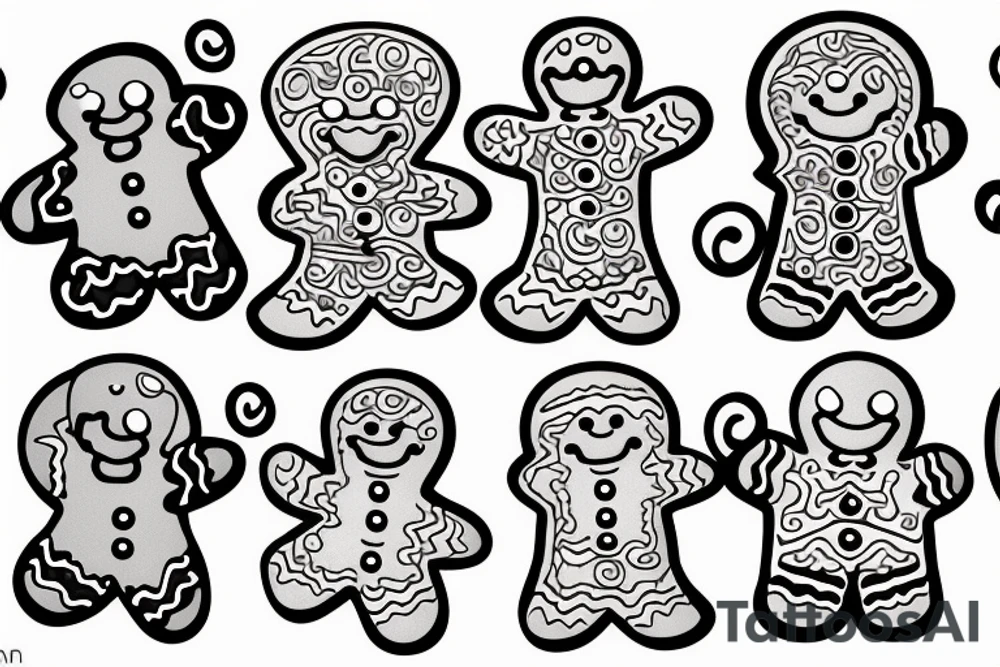 gingerbread man tattoo idea
