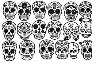 gingerbreread day of the dead tattoo idea