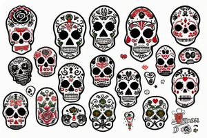 gingerbreread day of the dead tattoo idea