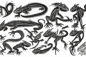 goblin that looks like a lizard tattoo idea