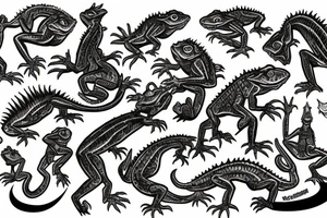 goblin that looks like a lizard tattoo idea