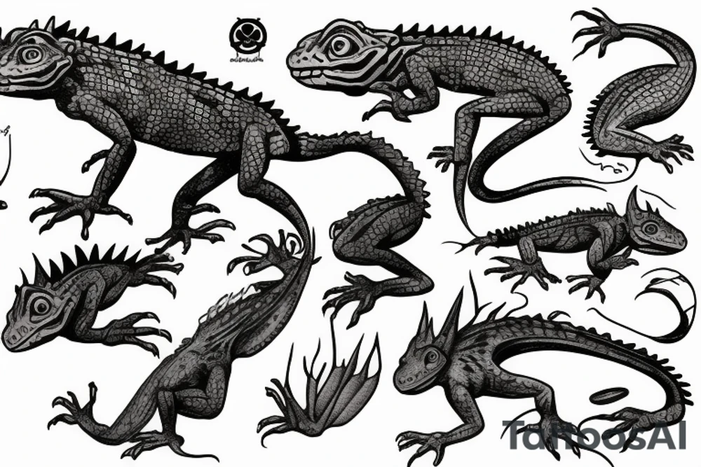 goblin that looks like a lizard tattoo idea
