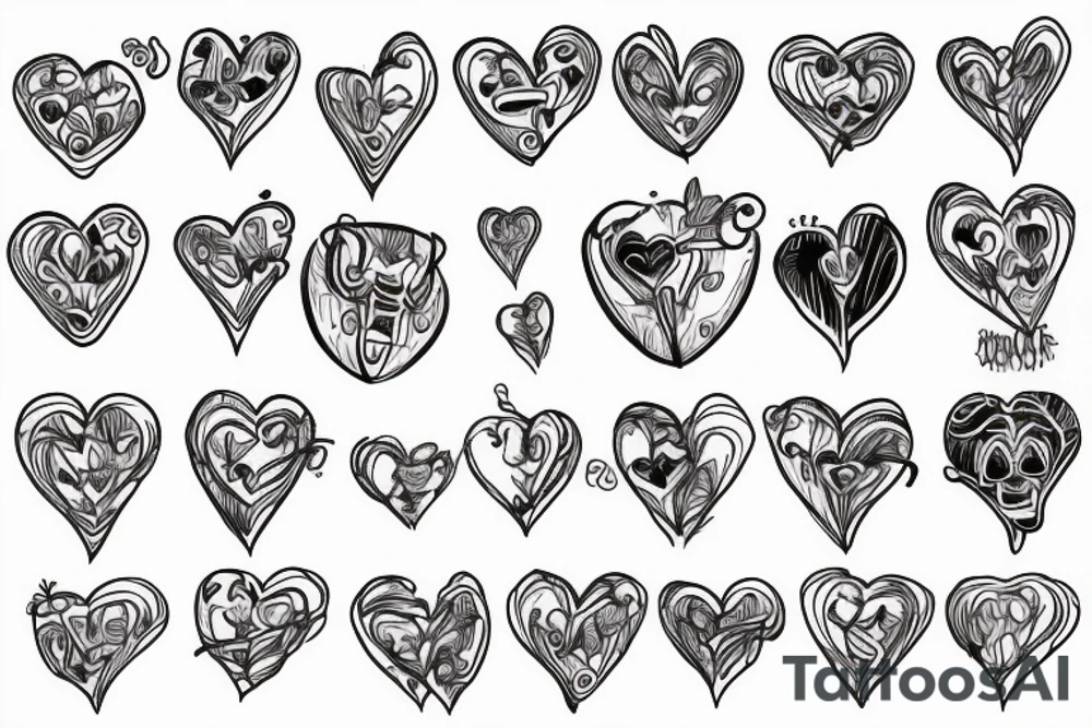 Coffee Skeleton and heart tattoo idea